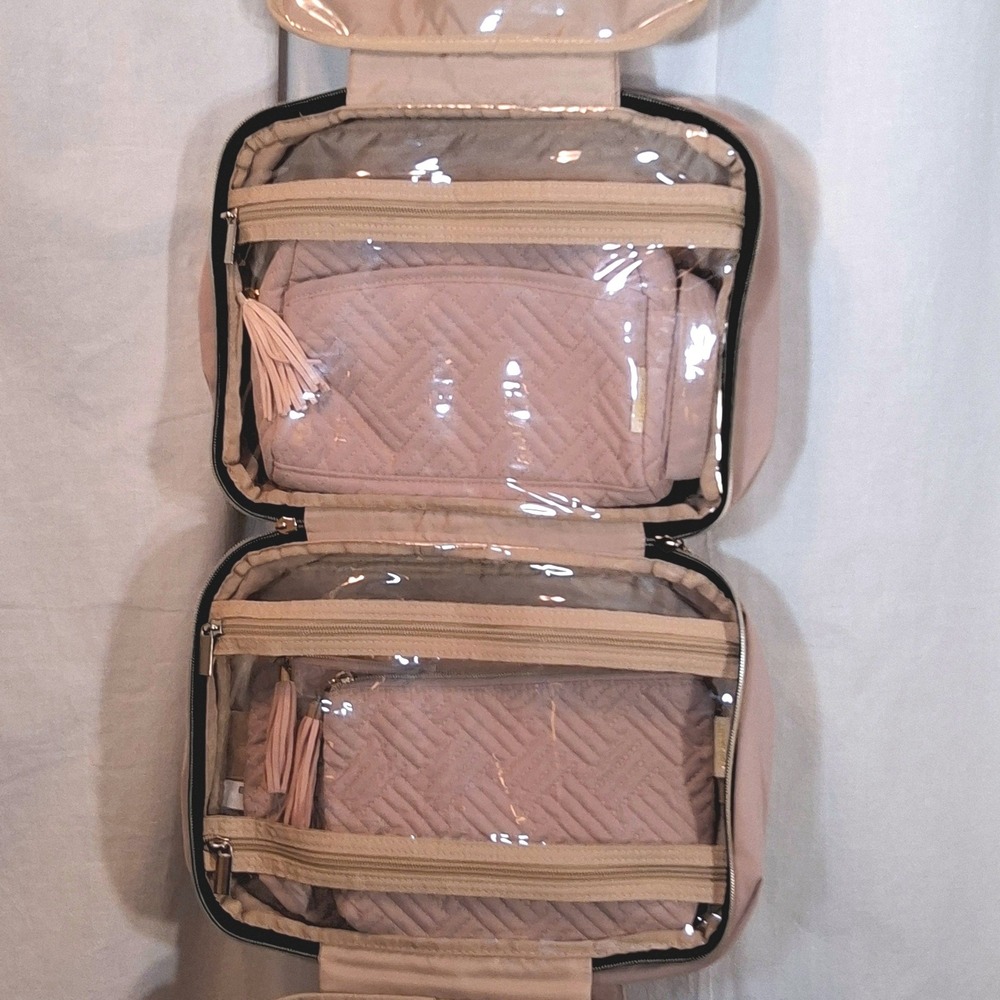 Bagsmart Travel Bag Set Dusty Pink Excellent Quilted 4 Piece Organizer - New